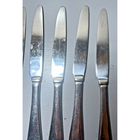 Cambridge Stainless Steel China Flatware Lot of 6 Butter‎ Cutters Heavy - Picture 8 of 16